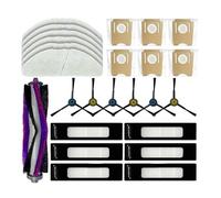 25 PCS part Compatible with Midea S8 Plus/CLIEN T24 / Thinkair RV50 Pro Replacement Parts Main Side Brush Filter Mop Dust Bag