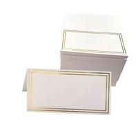 25 Pcs Place Cards Table Place Blank Personalised Name Cards for Table Setting Wedding Party Birthday Dinner- Golden