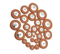 25 Pcs Professional Leather Pad Tenor Saxophone Pads Woodwind Musical Instruments Parts Saxophone Repair Parts (Color : Brown)