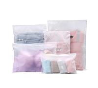 25 Pcs Resealable Ziplock Bags, Plastic Hospital Bags Maternity Essentials, Frosted Ziplock Seal Bag Travel Accessories Space Saver Storage Luggage Organiser Pouch for Home School Trip Hospital