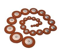 25 Pcs Saxophone Pads Sax Mat Woodwind Instrument Pads For Alto Saxphone Replacement Parts Saxophone Repair Parts