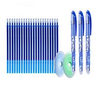 25 pcs/set Erasable Gel Pen Refills Rod 0.5mm Washable Handle Magic Erasable Pen for School Pen Writing Tools Kawaii Stationery