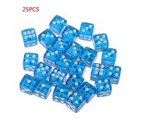 25 Pcs/Set New Party Game Dice 12 Square Transparent Dices Colorful Club For Polyhedral Filled Green Blue Acrylic Acrylic Charms Role Playing Sets For Couples Green Games