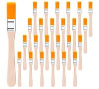 25 PCS Small Paint Brush, Paint Brushes with Wood Handle for Wall Touch Up Cabinets Fences Acrylic Painting