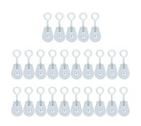 25 Pcs Small Plastic Pulleys - Multi-Purpose Pulleys for Agriculture Greenhouse DIY Projects Heavy-Duty Use Easy Installation Versatile Cord Management