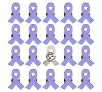 25 Pcs Stomach Esophageal Cancer Awareness Ribbon Lapel Pin, Metal, no gemstone