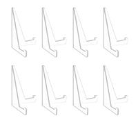 25 Pcs Trading Card Display Stand, Mini Clear Acrylic Easels Display Stands, Small Easel Stand for Displays, Acrylic Card Stands for Sports Cards Medals Photo Table Magnetic Cards Holders(3.39 x 2")