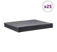 (25 pcs) vidaXL Oil Absorbent Pads Spill Control Pad Workshop Oil Absorbent Mat Grey
