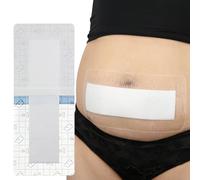 25 Pcs Waterproof C Section Shower Wound Protector 4"x10" Tummy Tuck Scar Incision Abdominal Bandage Hysterectomy Recovery Must Haves Post Surgery Dressing Cover