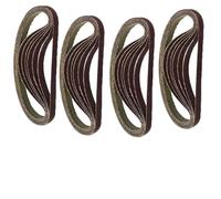 25-piece Air Finger Sander Belts Set 330 Mm X 10 Mm Abrasive Belts for Pneumatic Sanders - Aluminum Oxide Grit (60 or 80 or 100 or 120) for Wood Plastic Light Metal