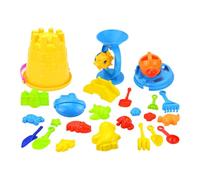 25-piece Beach Toy Set, Sandcastle Building Kit for Summer Outdoor Activities