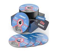 25 Piece Cutting Discs 125 x 1.0 x 22.23 mm - INOX & Steel - Extra Thin Double Reinforced - for Angle Grinders & Metalworking