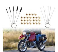 25-Piece M6 Carburetor Main Nozzle Set in Premium Brass with Cleaning Brush for Scooter and Motorcycle Carburettor Maintenance, Tuning & Cleaning