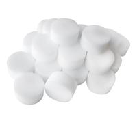Smiffys Adult Unisex Foam Make-Up Sponges, White, Pack of 25, One Size, 23945