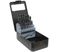 25 Piece Roll Forged HSS Drill Bit - 1mm to 13mm - 118 Degree Point Tip - Case