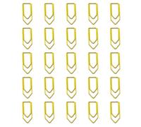 25 Pieces Assorted Color Metal Bookmarks Clips with Crayon Design for Document Filing and Craft Projects Stackable File Clips