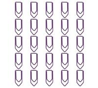 25 Pieces Assorted Color Metal Bookmarks Clips with Crayon Design for Document Filing and Craft Projects Metal Bookmarks Clips