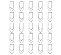 25 Pieces Assorted Color Metal Bookmarks Clips with Crayon Design for Document Filing and Craft Projects Stainless Steel Bookmarks Clips