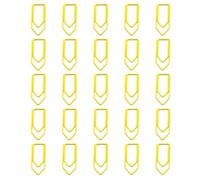 25 Pieces Assorted Color Metal Bookmarks Clips with Crayon Design for Document Filing and Craft Projects Office Clips