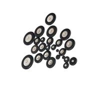 25 Pieces Black Alto Sax Leather Pads Set Saxophone Woodwind Accessories Saxophone Repair Parts