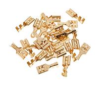 25 Pieces Brass Crimp Terminal Cable Locking Female Spade Connector 9.5mm - High Current Capability & Resistant to Corrosion