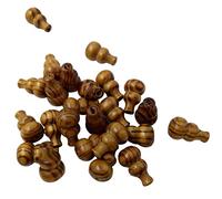 25 Pieces Calabash Shape Pine Wooden Beads Loose Beads Jewelry Making 27 mm