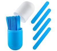 25 Pieces Epoxy Stir Sticks Set Includes 24 Pieces Reusable Plastic Resin Mixing Stick Makeup Stirring Rod and Capsule Cup for Facial Mask Mixing and Application