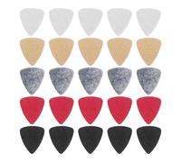 25 Pieces of Guitar Felt Picks, Simple Solid Color, Classic Bass Hawaiian Quadrilateral, Suitable for Guitar, Bass, Ukulele