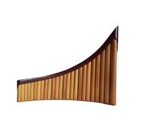 25 Pipes Bamboo Pan Flute Bagpipes G Key or C Key Musical Instrument Pan Pipes Woodwind key Professional Panpipe Pan Flute Instrument (Color : G Key, Size : Left Hand)