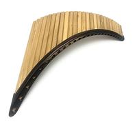 25 Pipes C/D Key Panflute Handmade Standard Process Professional Panpipes Musical Instruments Chinese Pan Pipes (Color : Right Nature Corks)