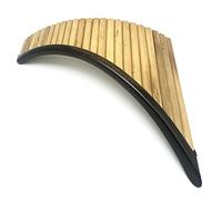 25 Pipes C/D Key Panflute Handmade Standard Process Professional Panpipes Musical Instruments Chinese Pan Pipes (Color : Left Nature Corks)