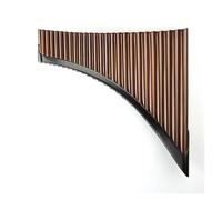 25 Pipes C Key Brown Pan Flute Traditional Woodwind Instrument Bamboo Handmade Pipe (Color : Right)