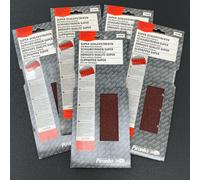 25 Piranha X31086 115mm x 280mm 1/2 Clip Fit, Hole Punched Sanding Sheets Mixed