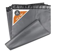 25 pk Grey Parcel Bags, Mailing Bags 12'' x 16'', Postage Bags, Self-Seal and Waterproof, 300mm x 400mm Strong Poly Postal Delivery Courier Packaging and Shipping Post Bag Envelopes
