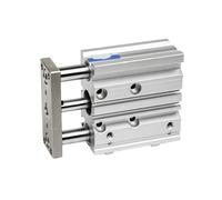 25 Pneumatic Compact Guide cylinders with Strokes from 10 to 300 mm(Stroke 100mm)