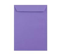 25 Purple C4 (to fit A4) Envelopes - 324mm x 229mm - Straight Pocket Flap Peel/Seal Purple Coloured Envelopes - 120gsm Clariana Paper - to Fit A4 Inserts (Unfolded)