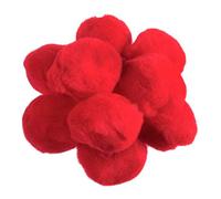 25 Red 50mm or 2in Craft Pom Poms |Pompoms for Crafts