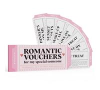 25 Romantic Couples Vouchers - Thoughtful Gift for Him or Her | Meaningful Date Night & Love Coupons for Boyfriend, Girlfriend, Husband, Wife | Couples Gift for Anniversary, Birthday, Valentine’s Day