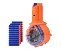 25 Round Drum Magazine for Nerf N-Strike Elite Series with 30 Refill Darts