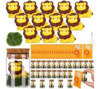 25 Sets Employee Appreciation Gifts Mini Resin Animals with Inspirational Pun Greeting Card Motivational Lion Resin Thank You Gifts for Colleagues Coworker Team Nurse Staff Teacher Office Gift