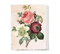 25 Sheet Handmade Paper A5, 300 GSM Cotton Watercolour Paper White Cold Press Textured Deckled Edge Paper for Wedding Invitations Cards Crafts Painting Sketching DIY Watercolor 6" x 8" / 15x20 cm