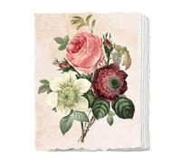 25 Sheet Handmade Paper A6, 300 GSM Cotton Watercolour Paper White Cold Press Textured Deckled Edge Paper for Wedding Invitations Cards Crafts Painting Sketching DIY Watercolor 4" x 6" / 10x15 cm