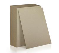 25 Sheets 12.5 x 10 Inch Bookboard Bookbinding Thick Grey Chipboard Cardboard Sheets 2mm 80PT for Book Binding Box Making Support Backing Board