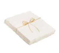 25 Sheets 300 GSM Handmade Watercolour Paper - 6 x 8 inch Deckled Edge Cotton White Textured for Watercolors, Wedding Invitations, Cards, Crafts