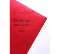 25 Sheets A3 Red Tranlucent Glassine 40gsm