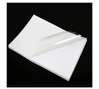 25 Sheets A4 Glossy Transparent Self Adhesive Inkjet Vinyl Sticker Paper, Waterproof Sticky Label Image Printing Paper Sheet, Laser and Inkjet Printable for DIY Stickers