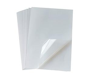 25 Sheets Frosty Clear Printable Vinyl Sticker Paper A4 Size (8.25" x 11.7") Semi-Transparent Waterproof Sticker Paper for Inkjet/Laser Printer