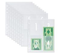 25 Sheets Money Saving Budget Binder Inserts, Numbered 1-100 A5 Money Saving Binder Refills for Replacement Money Organiser Saving Binder Pockets Pouches Envelope Challenge for Cash Stuffing