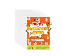 25 Sheets Printable Shrink Paper Set Coarse Surface Printer Parent-child Craft Activity Art Materials Printable Shrink Polystyrene Window Glass