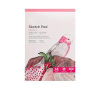 25 Sheets Sketch Paper Pad, A4 A5 150 GSM Sketch Book Students Adults Drawing Painting Beginners Thicken Craft Doodle Draft Paper Suitable for Pencils Charcoal Mixed Media